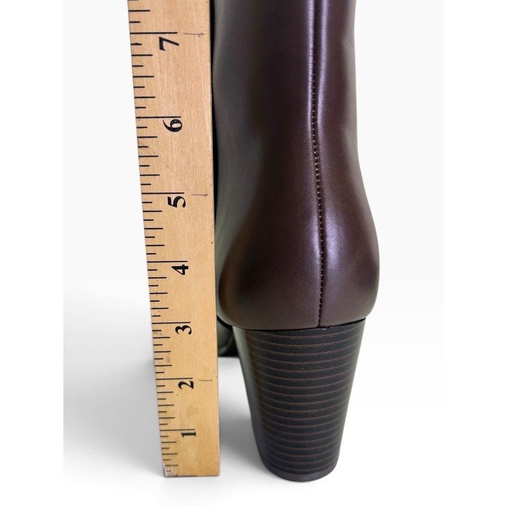 UNISA Women Pointed Toe Block Heel Ankle Boots Brown UNMAYDEN-R Size 8.5 M - Picture 4 of 8